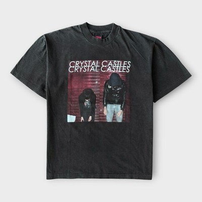 Crystal Castles Vanished Electronic Band Faded Black - Size Large