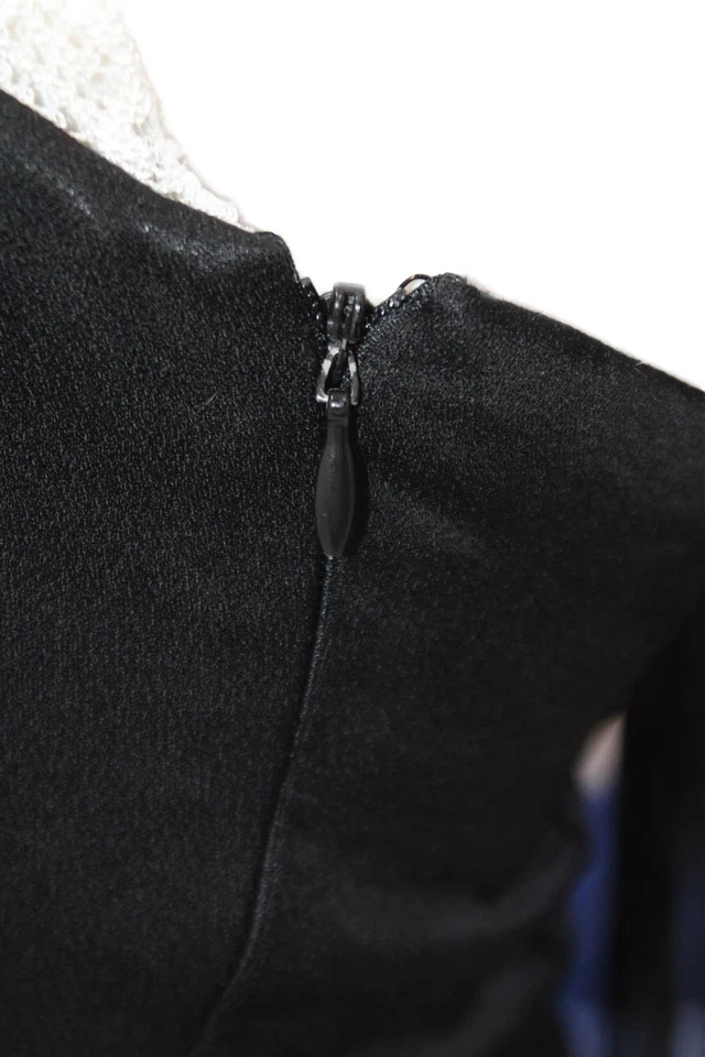 Mini Vestido BCBG Max Azria Para Mujer Sin Tirantes Cuello Corazón Negro Talla 0 Foto 4 de 4