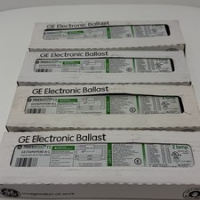 Ge Multi-volt Ultra Start Electronic Ballast T5 Ge254mvps90-a 120-277 V Lot Of 4