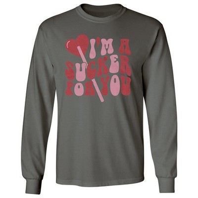 I'm A Sucker For You - Cute Lollipop Valentine's Day Long Sleeve T-Shirt
