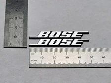 Bose Speaker Badge Logo Emblem Brushed Silver 