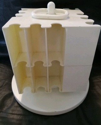 Vintage Rotating Spice Cube 1970s 24 Slots Made in USA Retro