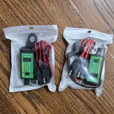 2x Motorcycle SAE to Dual USB Adapter Charger 2.4A Cable Tablet GPS Phone 5V-4.8