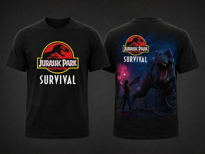 Jurassic Park T-Rex Shirt Vintage Dinosaur Movie Graphic Tee Retro Gift