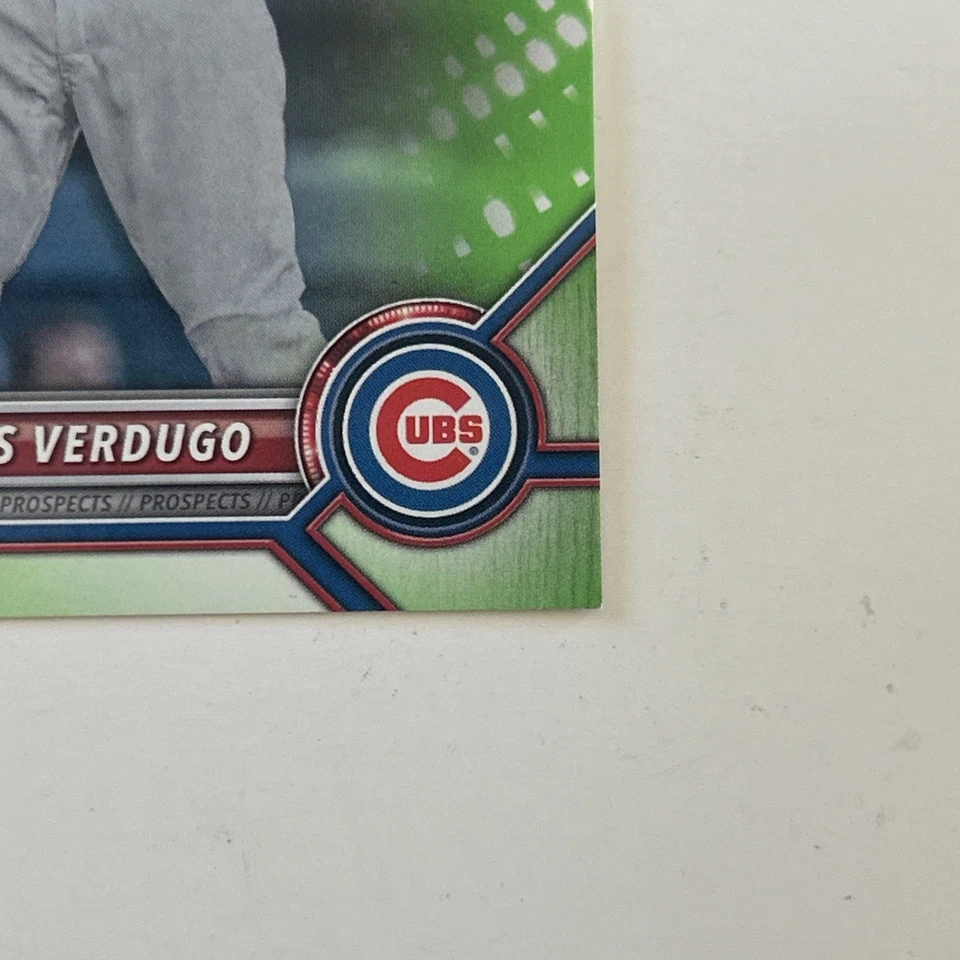 2022 Bowman Prospects Neon Green Border /399 Luis Verdugo #BP-147 - Image 3 of 4