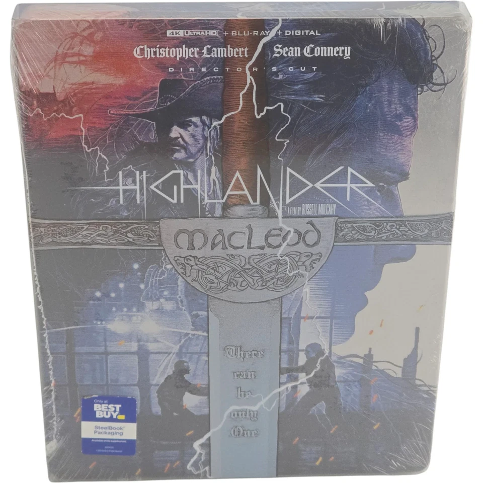 PARAMOUNT PICTURES Highlander 4K Ultra HD +Blu-ray SteelBook Director's Cut Christopher Lambert A,C