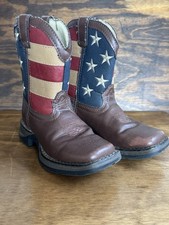 Durango Lil  Durango Kids 8  Western Boots USA Flag Brown   Size 12M