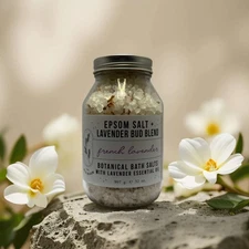 Relaxing Soak | Lavender Botanical Bath Salts from The Wyld Meadow – 32 oz
