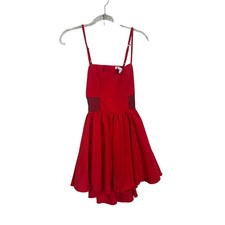 Lovers + Friends Red Dress Lace Cutout Mdium Cocktail Party Mini Dress