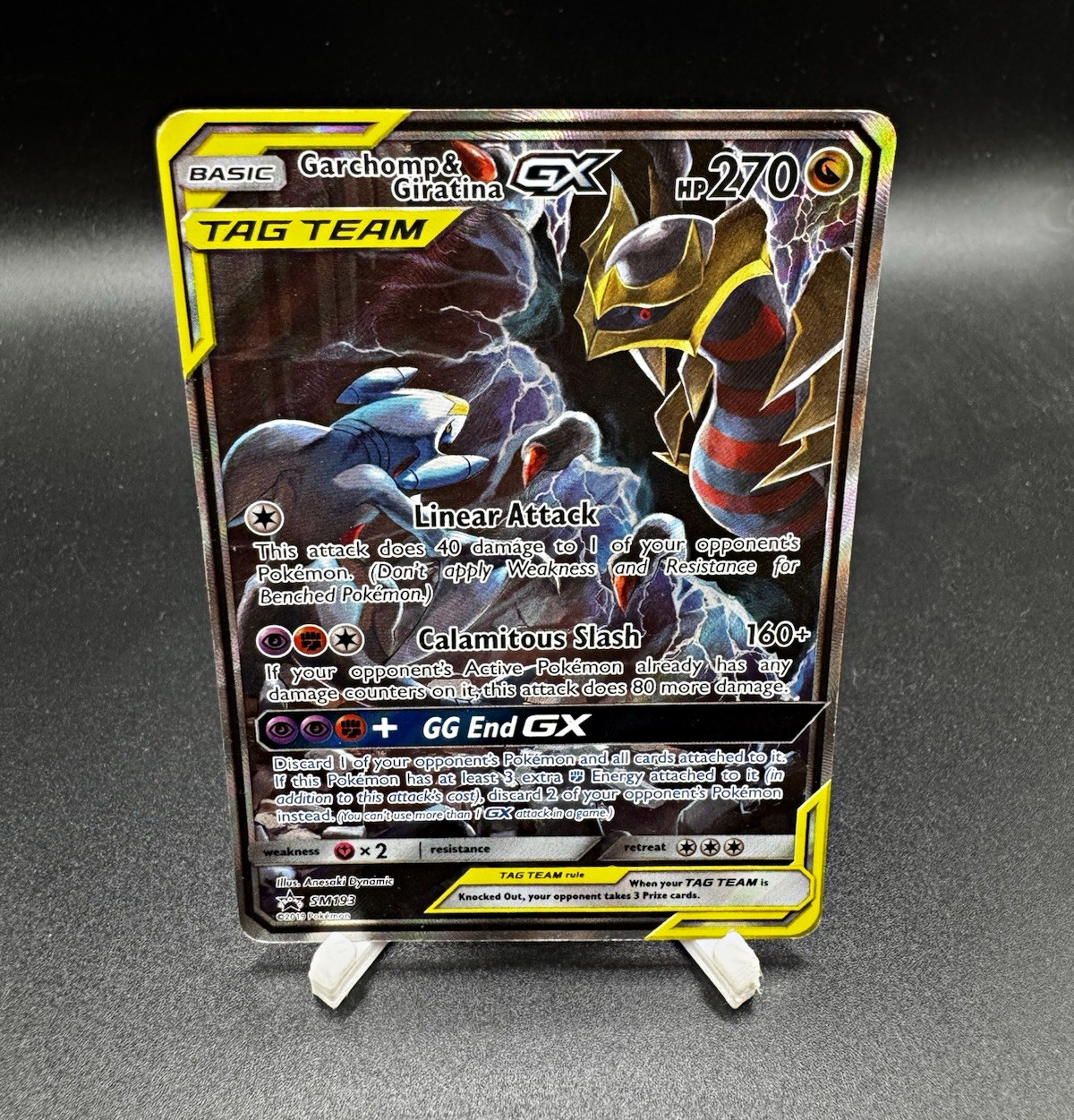 Garchomp & Giratina GX SM193 TAG TEAM GX Holo Promo 270 HP English 2019