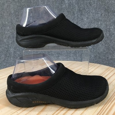 Merrell Encore Breeze 3 Clog Shoes Womens 7 Comfort Wedge Mesh Black J598434