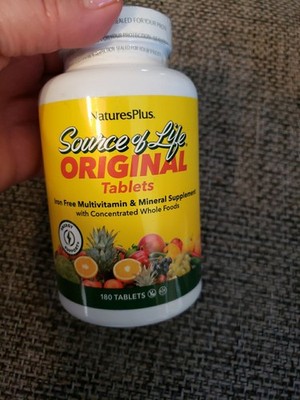Nature's Plus Source of Life Multi-Vitamin & Mineral Supplement - 180 Tablets