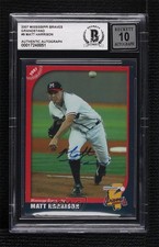 BAS 2007 Grandstand Mississippi Braves Matt Harrison BGS Authentic Auto 0q3