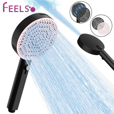 Handheld Shower Head with Dual Magnetic Panel, High Pressure 7 Spray Settings 