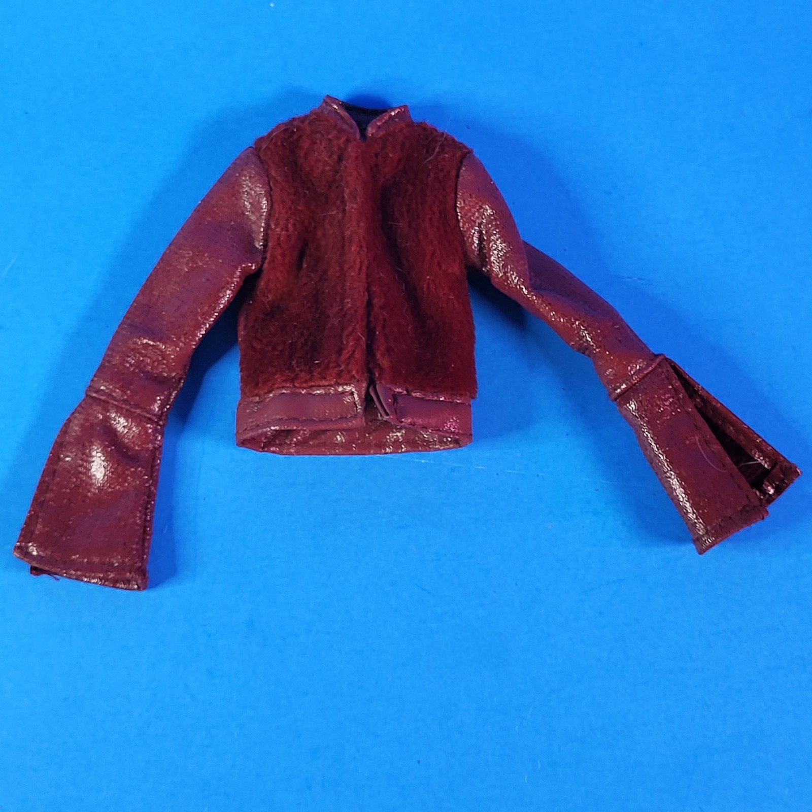 My Scene Original Barbie Fuzzy Maroon Jacket 2002 Winter Original Outfit