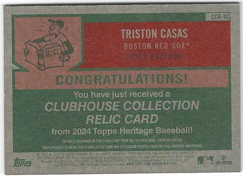 Topps Heritage Clubhouse Collection Memorabilia/Relic Cards - You Pick Upd 2/7 - Afbeelding 75 van 111