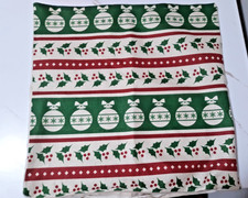 Christmas Pillow Covers 16x16 Inch Green Ornaments  Holly