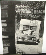 1966 Chrysler Dealer Tow Package Sales Brochure Newport New Yorker Imperial Rare