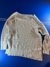 American Eagle Beige Knit Long Sleeve Pullover Sweater Size M Medium