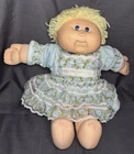 Cabbage Patch Kids 1978, 1982 Blonde Hair Blue Eyes #2 w/Dress Pinafore Bloomers