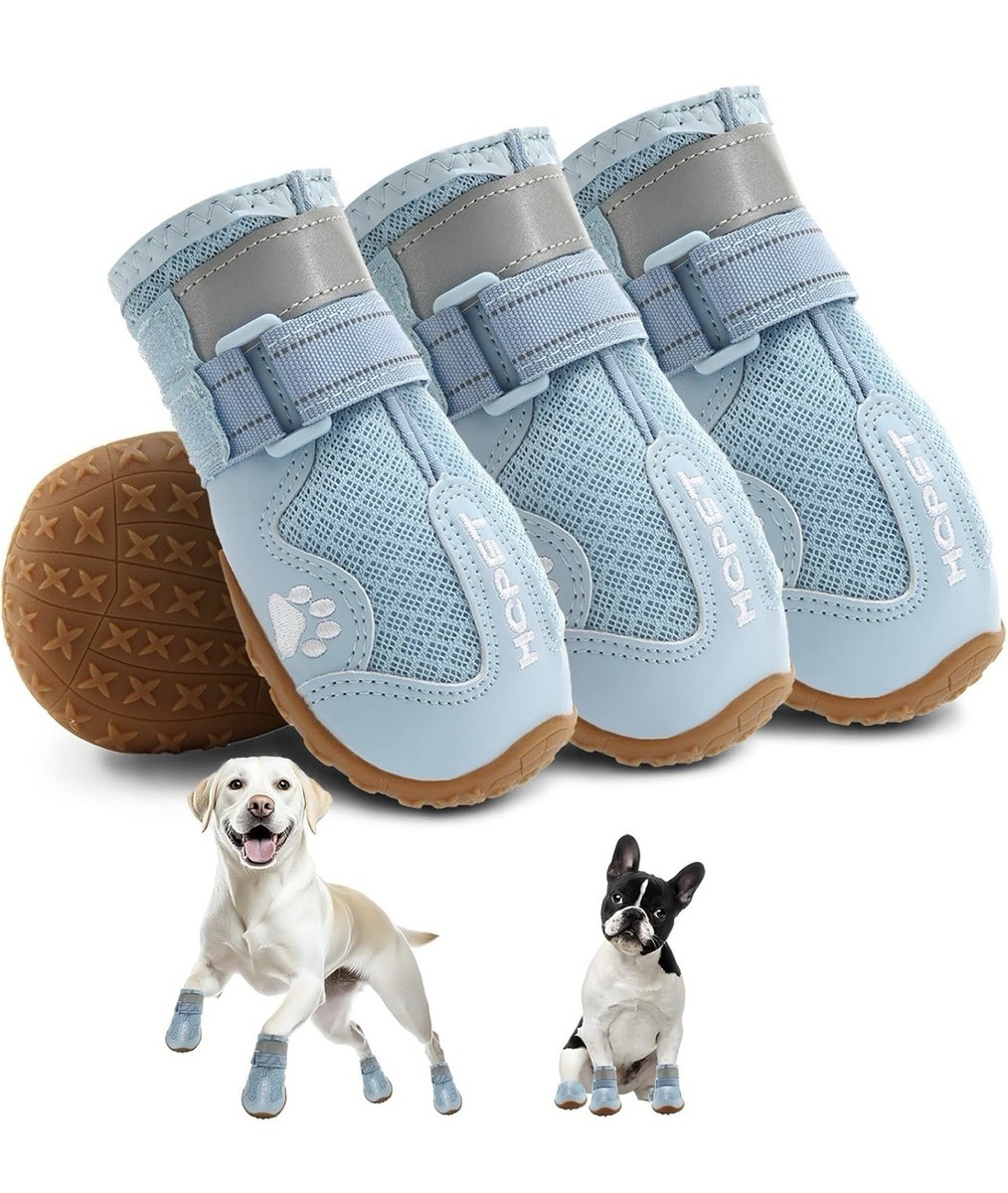 Hopet, Size Dog Shoes, Blue- New