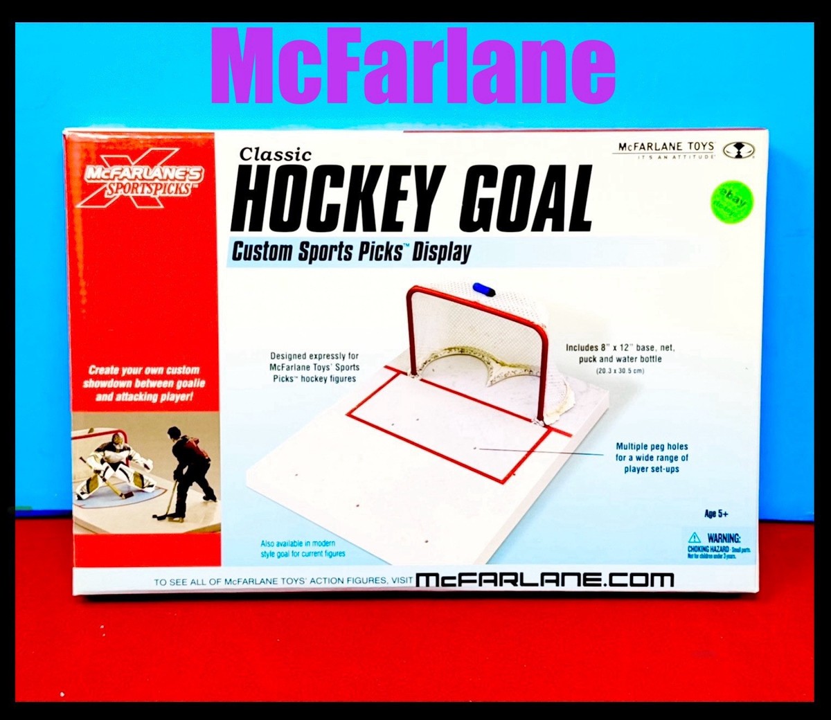 McFarlane NHL Classic Hockey Goal Custom Sports Picks Display New