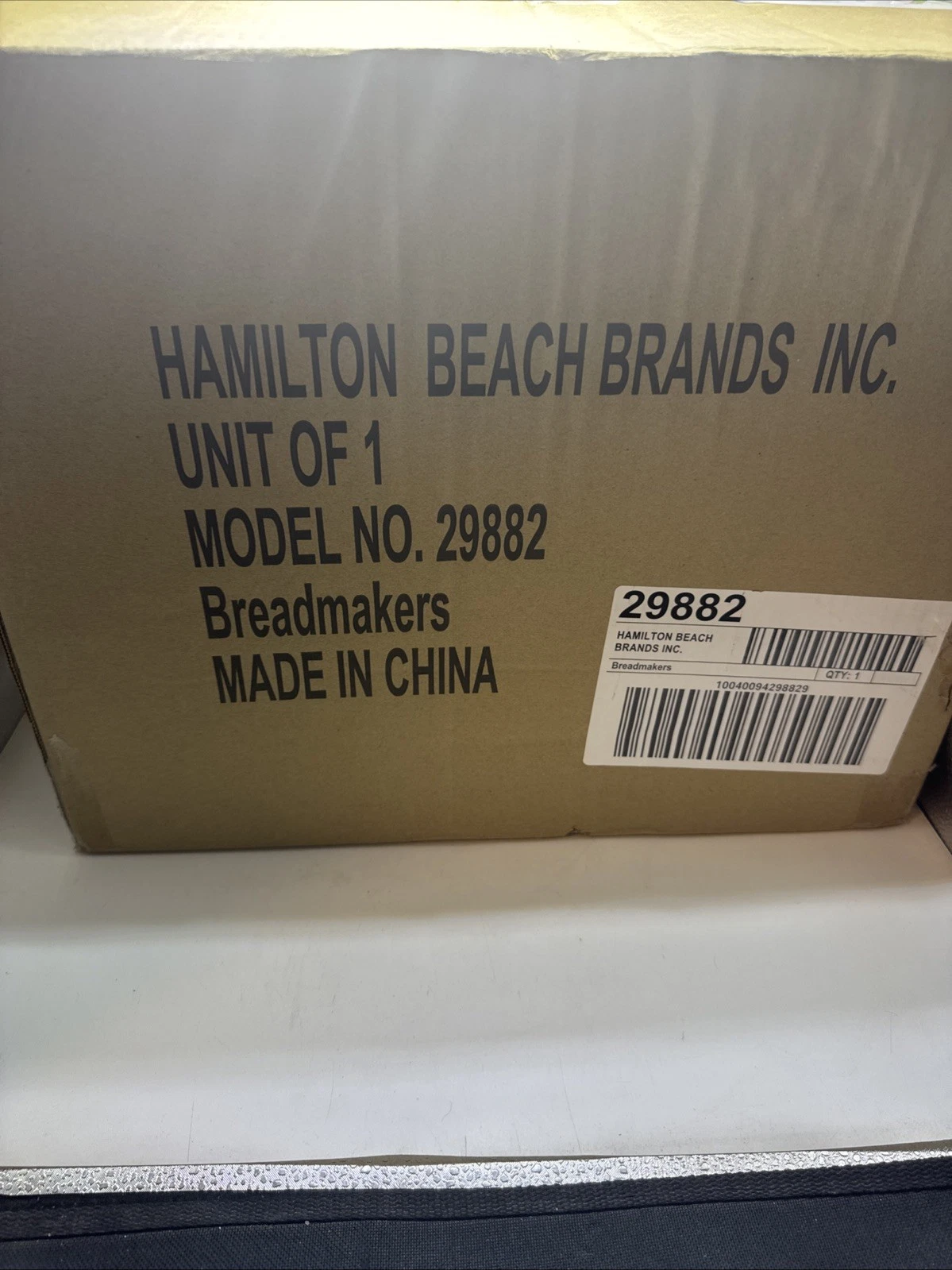 Hamilton Beach Bread Maker Black Model 29882 New In Open Box
Opens in a new window or tab