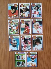 1979 Topps KANSAS CITY CHIEFS Football Cards - Lot of 11 - w/ TEAM LEADERS
