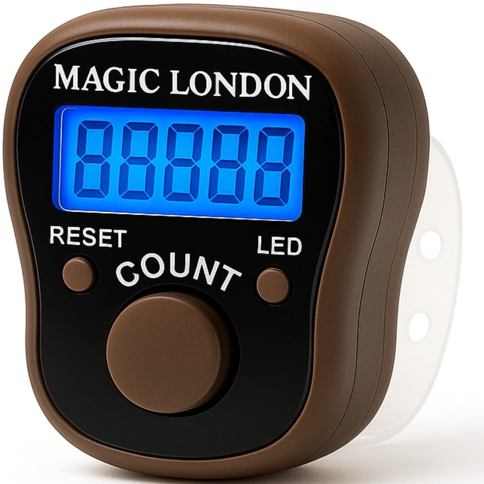 Offerta Ramadan LED Anello Dito Digitale Contabile Contabile Contatore Fila Maglia - Immagine 3 di 4