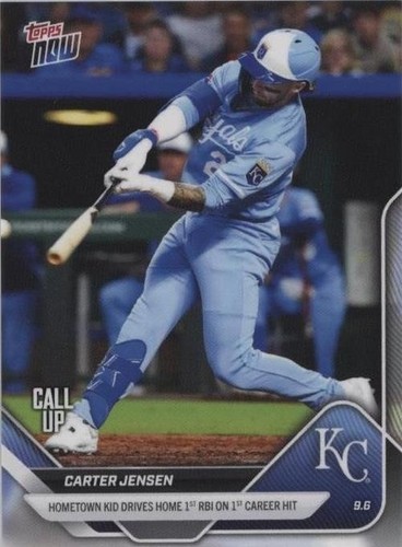 2025 Topps Chrome Black Carter Jensen RC Royals | eBay