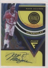 2020-21 Panini Flux Ultraviolet Signatures Mark Aguirre #UV-MAG Auto 09br
