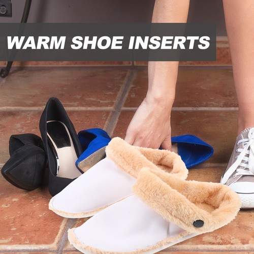 Winter Shoe Inserts Cotton Shoes with Velvet Inner Liner Man Miss - Picture 2 of 12