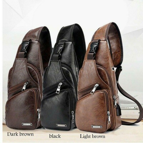 Bandolera Para Hombre Mochila Viaje Cartera Bolso De Hombro Mariconera |  eBay