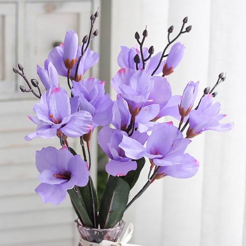 Artificial Magnolia Flowers Simulation Fake Flower Wedding Party Garden Decor - Picture 7 of 17
