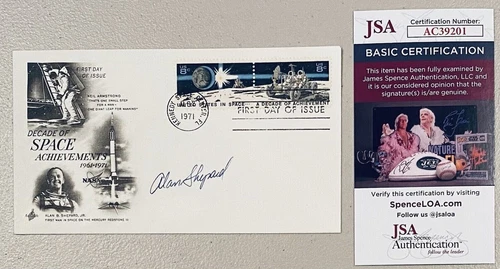 Astronaut Alan Shepard Signed First Day Postal Cover, Space Achievements, JSA
