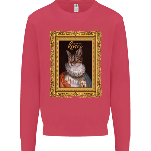 The One True Cat King Funny Kids Sweatshirt Jumper - Picture 10 of 92