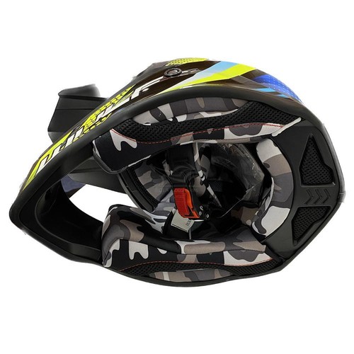 ILM Casco Motocross Bambino Set Con Occhiali Guanti Maschera ATV Off Road Go Kart DOT ECE Modello Z705,CLASSIC RACER,L - Foto 12