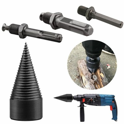 High Speed Twist Firewood Drill Bit Wood Splitter Screw Splitting Bit 42MM