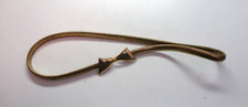 Retro Gold Tone Metal Scale XS Stretch Belt Waistband Bow Tie Buckle Vtg 1960-70