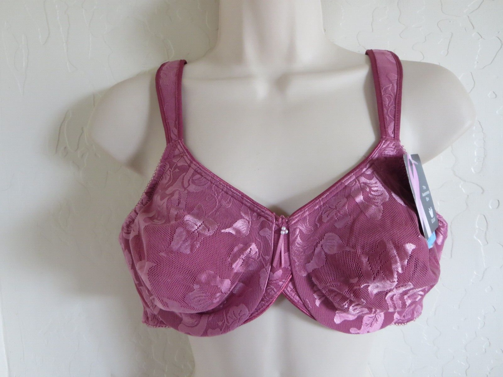 WACOAL 38C Awareness Full Figure Seamless Underwire Bra Rose Wine NWT $65