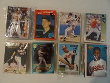 BALTIMORE ORIOLES HUGE 190 BASEBALL CARD LOT  NO DUPLICATES! MLB $1 OFF DISCOUNT