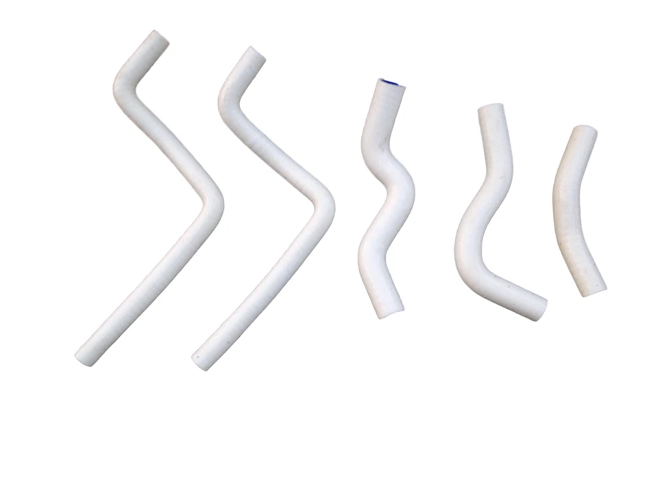 Manguera de radiador de silicona blanca para Honda CR125R CR 125R CR125 R 2000 2001 2002 Foto 4 de 4