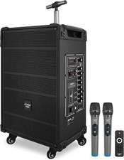 Pylepro Pwma1299a 12'' Portable Wireless Bluetooth Speaker System