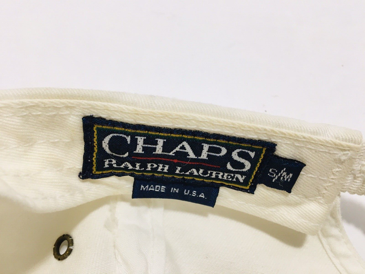 帽子 CHAPS RALPH LAUREN SQUADRON CAP 90s Vintage Chaps Ralph Lauren Hat Baseball Cap One Size 6 Panel
