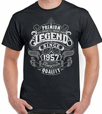 69th Birthday T-Shirt 1957 Mens Funny 69 Year old Top Premium Legend Since