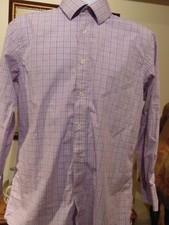 English Laundry Men's Long Sleeve Flip Cuff shirt 17 32/33