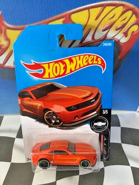 Hot Wheels 2017 HW Camaro Fifty 3/5 246 2013 Hot Wheels Chevy Camaro SE ORANGE