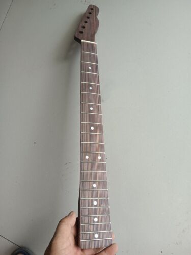 Tele Zebra Wood Electric Guitar Neck 21 Fret Canada Maple fretboard 25.5 inch - Afbeelding 1 van 5