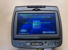 Ford Invision DVD Headrest Monitor A Factory OEM ERVA07ESXXA4  Drivers Side
