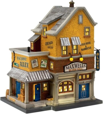 Department 56 Christmas in the City Maxwell's Blues Hall Building 4020175 NEW P